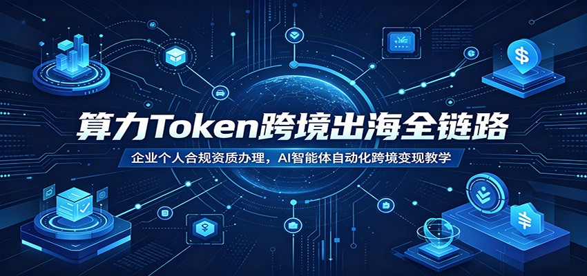 算力Token跨境出海全链路：企业个人合规资质办理，AI智能体自动化跨境变现教学-超级会员网