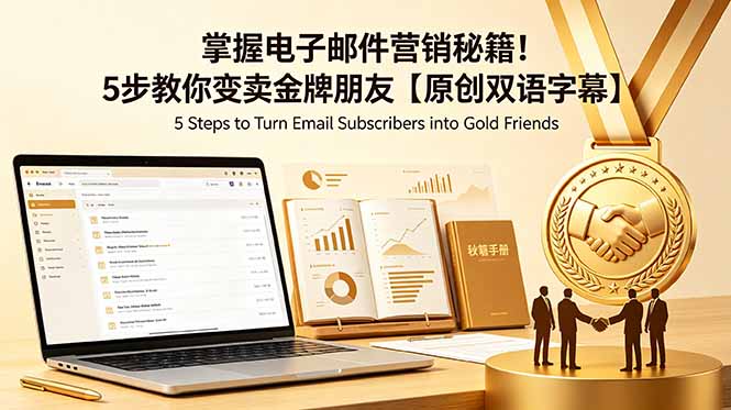 掌握电子邮件营销秘籍！5步教你变卖金牌朋友【原创双语字幕】-超级会员网