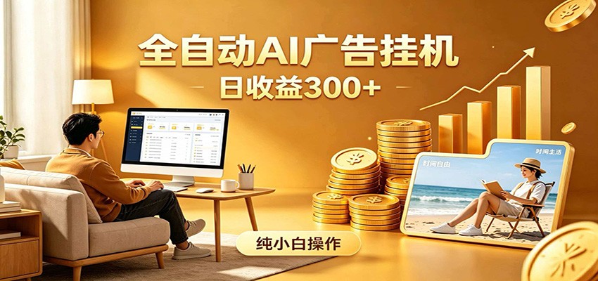 AI风口项目，全程解放双手，后台自动运行赚取收益，每天稳定收益300+-超级会员网