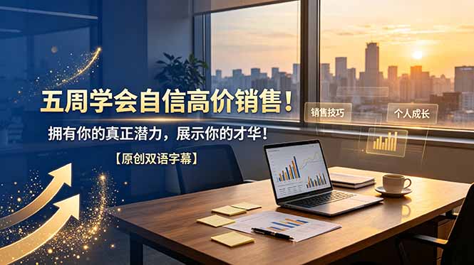 五周学会自信高价销售！拥有你的真正潜力，展示你的才华！【原创双语字幕】-超级会员网