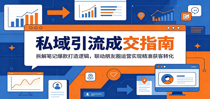 私域引流成交指南：拆解笔记爆款打造逻辑，联动朋友圈运营实现精准获客转化-超级会员网