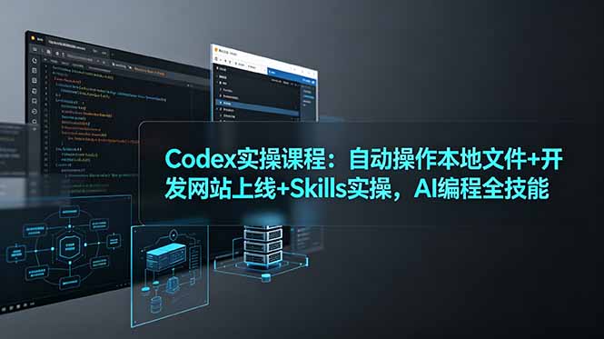 Codex实操课程：自动操作本地文件+开发网站上线+Skills实操，AI编程全技能-超级会员网