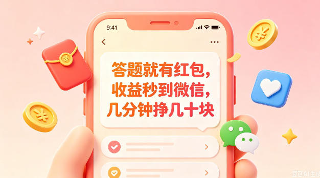 答题就有红包，收益秒到微信，几分钟挣几十块，学生党上班族宝妈都可以玩【揭秘】-超级会员网