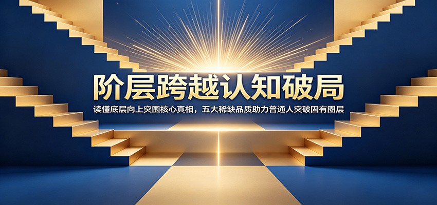 阶层跨越认知破局：读懂底层向上突围核心真相，五大稀缺品质助力普通人突破固有圈层-超级会员网