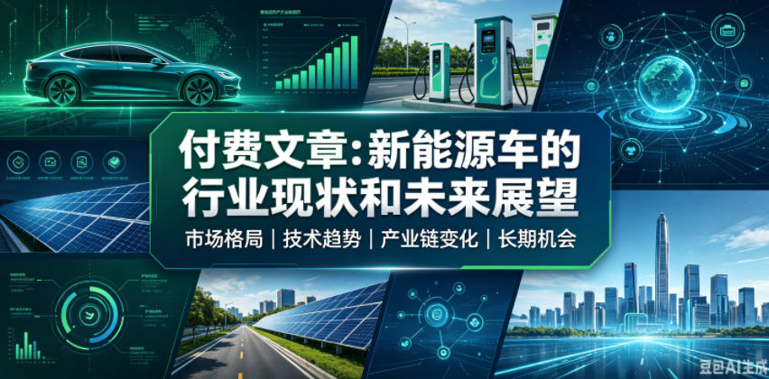 付费文章：新能原车的行业现状和未来展望-超级会员网