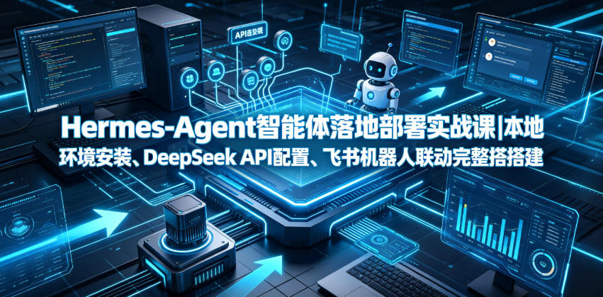 Hermes-Agent智能体落地部署实战课｜本地环境安装、DeepSeek API配置、飞书机器人联动完整搭建教程-超级会员网