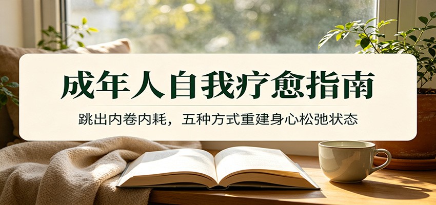 成年人自我疗愈指南：跳出内卷内耗，五种方式重建身心松弛状态-超级会员网