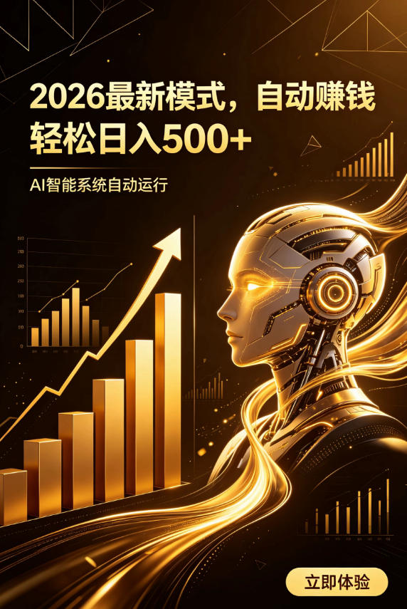 AI智能广告，自动賺钱新模式，轻松日入500+，主业副业都可做，适合任何人群【揭秘】-超级会员网