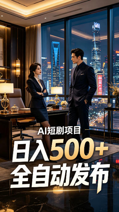 快手AI短剧自动发布，矩阵批量运营变现，轻资产副业项目，日入500+【揭秘】-超级会员网