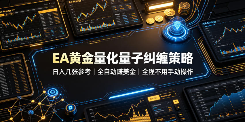 EA黄金量化量子纠缠策略，日入几张，全自动賺美金，全程不用手动操作！【揭秘】-超级会员网