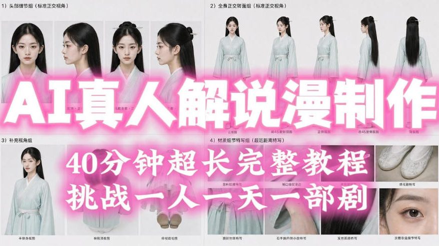 2026年AI真人解说漫剧自动批量化制作教程，40分钟超长完整，自动批量化制作，挑战一人一天一部剧！-超级会员网
