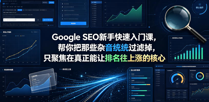 Google SEO新手快速入门课，帮你把那些杂音统统过滤掉，只聚焦在真正能让排名往上涨的核心动作【原创双语字幕】-超级会员网