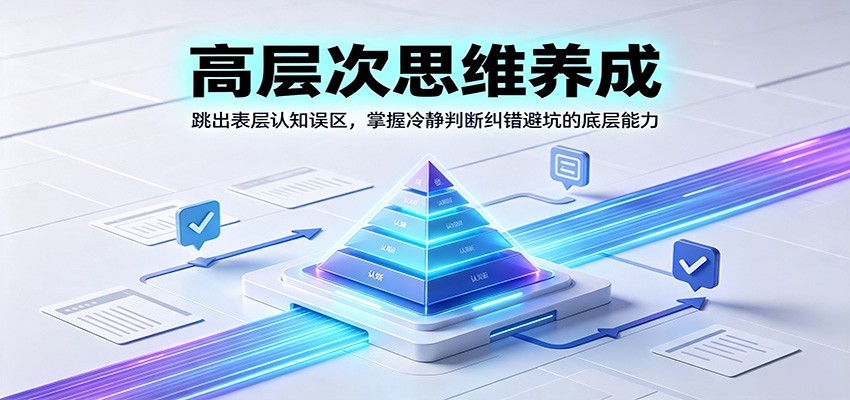 高层次思维养成：跳出表层认知误区，掌握冷静判断纠错避坑的底层能力-超级会员网