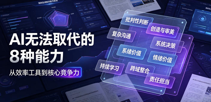 付费文章：AI无法取代的8种能力-超级会员网