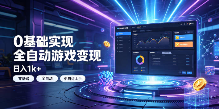 0基础实现全自动游戏变现，日入1k+，小白直接上手搞钱！【揭秘】-超级会员网
