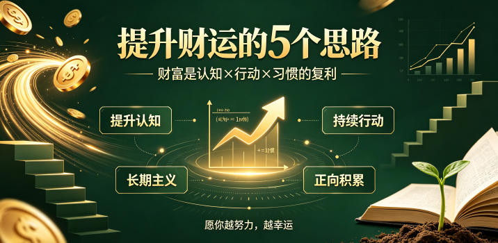 付费文章：提升财运的5个思路——财富是认知x行动x习惯的复利，愿你越努力，越幸运-超级会员网