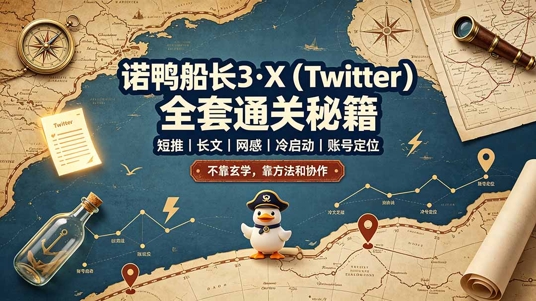诺鸭船长3·X(Twitter-超级会员网