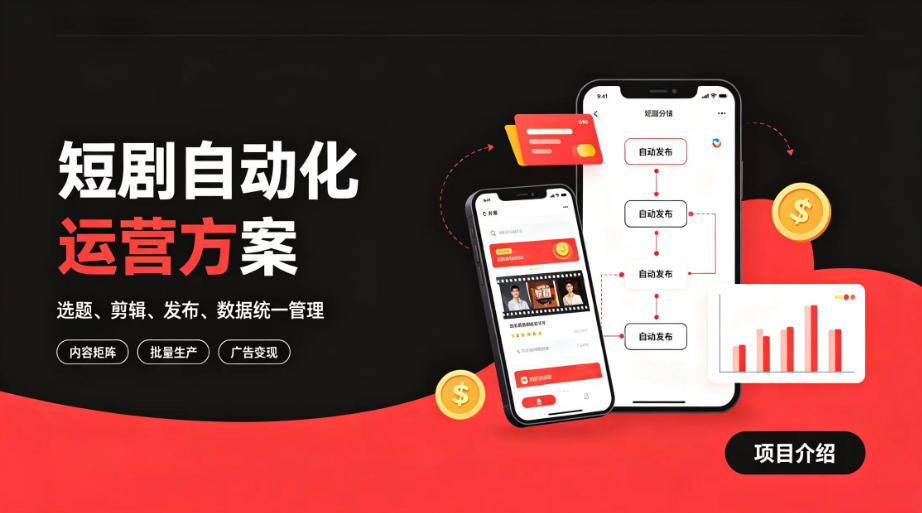 快手全自动短剧矩阵项目｜自动化分发，流量持续变现【揭秘】-超级会员网