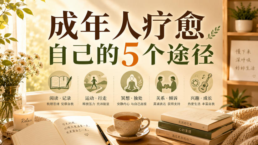 付费文章：成年人疗愈自己的5个途径-超级会员网