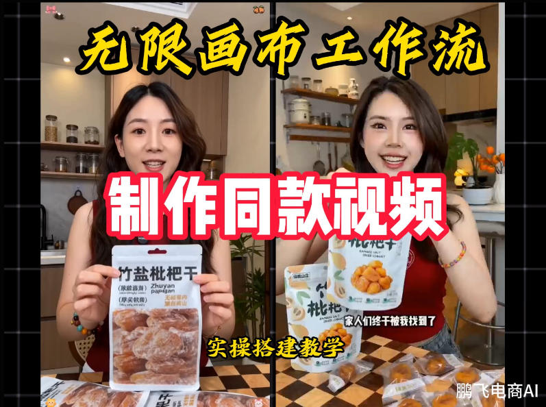 无限画布工作流一键复刻爆款带货视频，实操搭建，操作简单-超级会员网