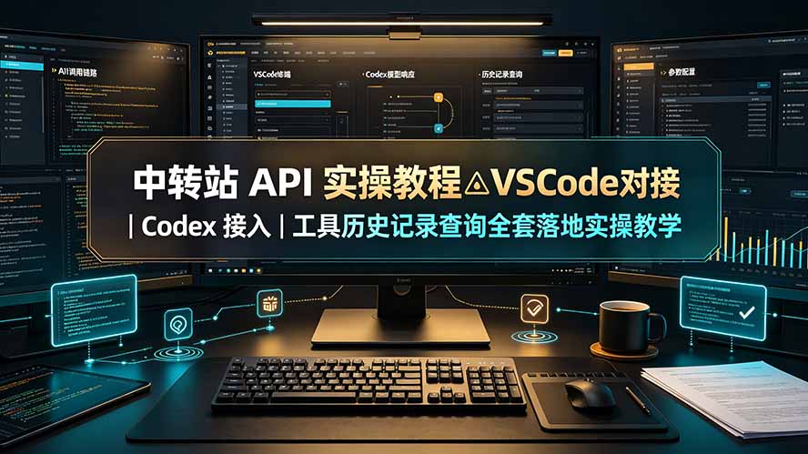 中转站 API 实操教程△VSCode 对接｜Codex 接入｜工具历史记录查询全套落地实操教学-超级会员网