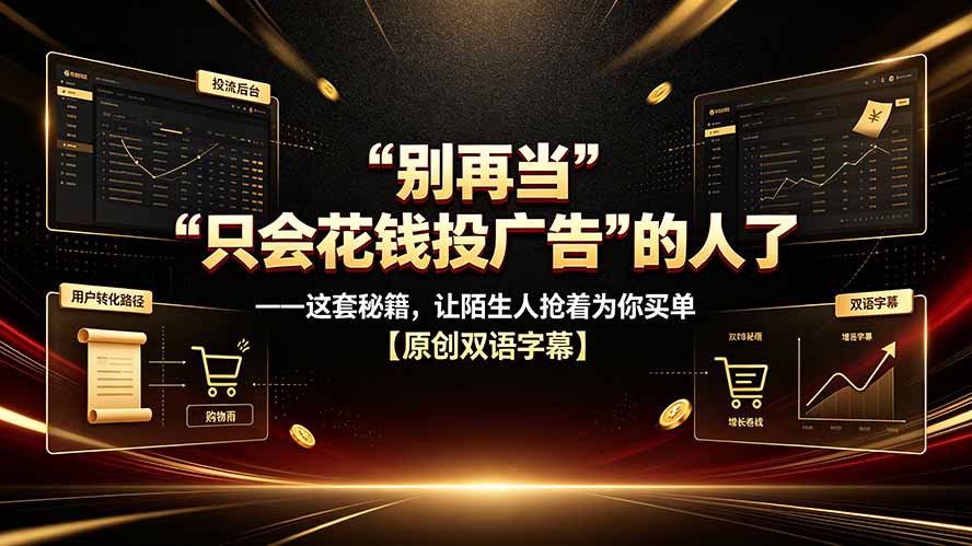 别再当“只会花钱投广告”的人了——这套秘籍，让陌生人抢着为你买单【原创双语字幕】-超级会员网