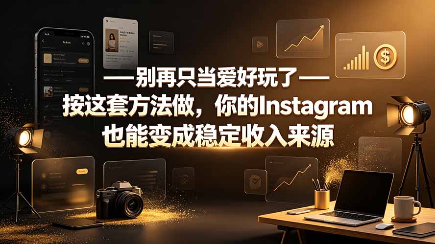 别再只当爱好玩了——按这套方法做，你的Instagram也能变成稳定收入来源-超级会员网