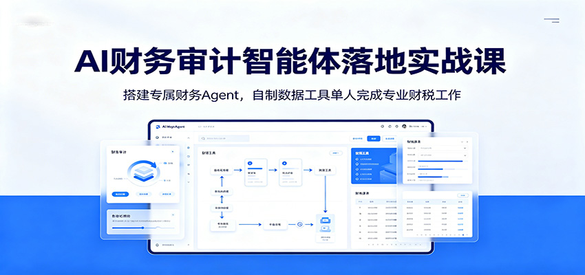 AI财务审计智能体落地实战课：搭建专属财务Agent，自制数据工具单人完成专业财税工作-超级会员网