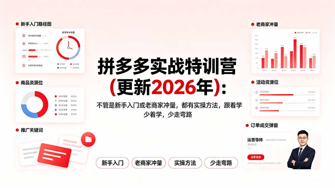 拼多多实战特训营(更新2026年-超级会员网