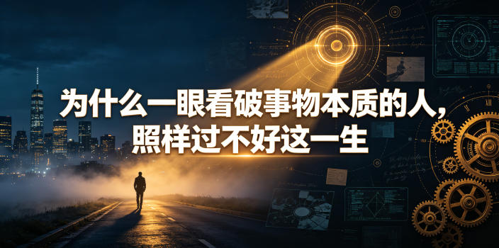 付费文章：为什么一眼看破事物本质的人，照样过不好这一生-超级会员网