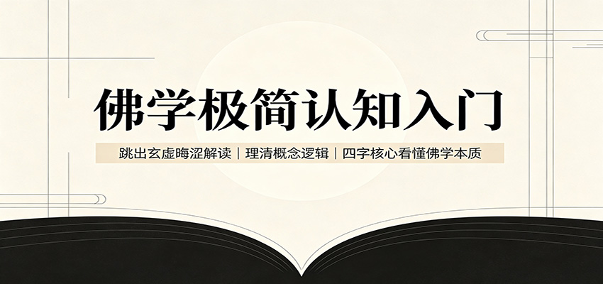 佛学极简认知入门:跳出玄虚晦涩解读,理清概念逻辑,四字核心看懂佛学本质-超级会员网