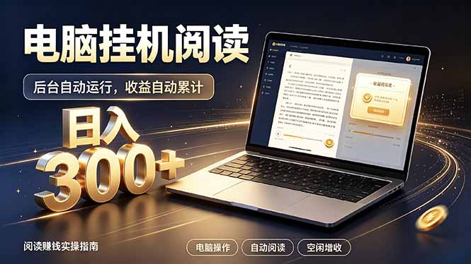 看小说也有收益？自动化流程，轻松日入300+-超级会员网