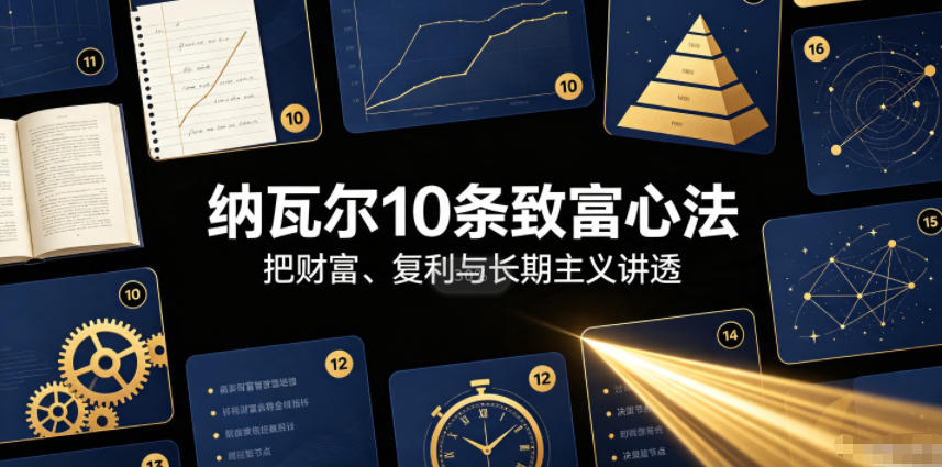 付费文章：纳瓦尔10条致富心法-超级会员网