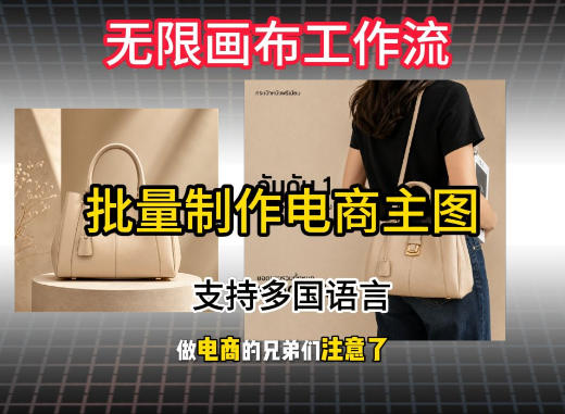 无限画布工作流搭建教程，一键电商主图批量制作，批量下载，支持多国语言-超级会员网