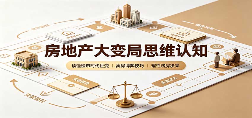 房地产大变局思维认知：读懂楼市时代巨变，卖房博弈技巧，理性购房决策-超级会员网