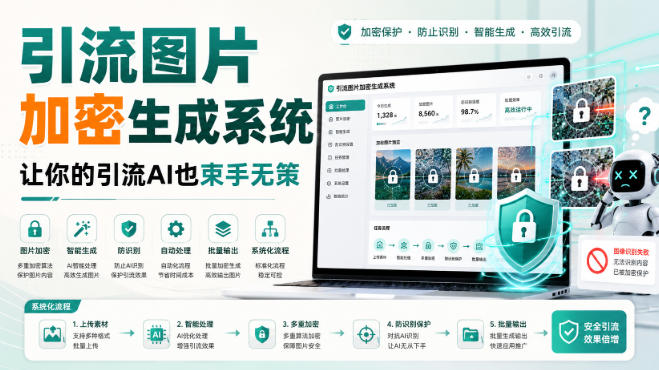 引流图片加密生成系统，让你的引流AI也束手无策-超级会员网