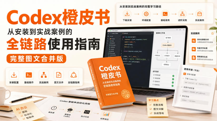 Codex橙皮书，从安装到实战案例的全链路使用指南，完整图文合并版-超级会员网