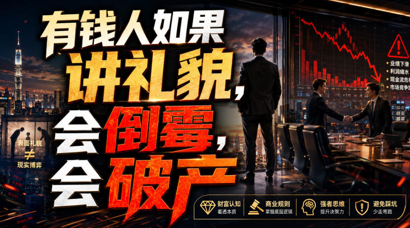 付费文章：有钱人如果讲礼貌，会倒霉，会破产-超级会员网