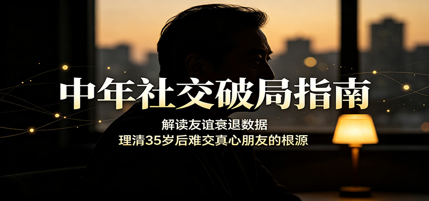 中年社交破局指南：解读友谊衰退数据，理清35岁后难交真心朋友的根源-超级会员网