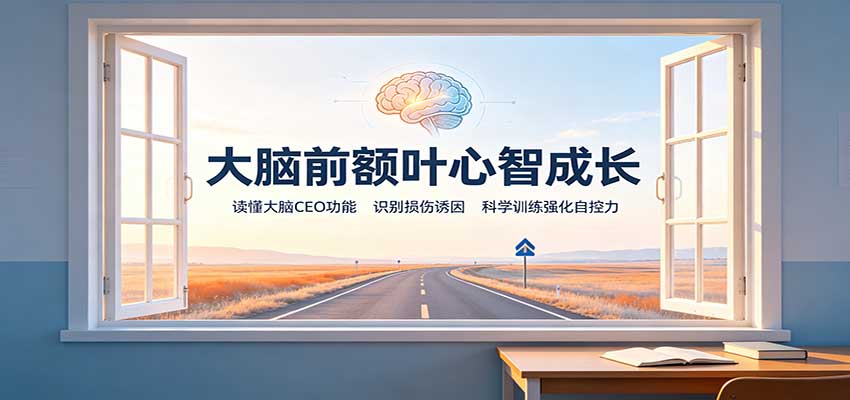大脑前额叶心智成长：读懂大脑CEO功能，识别损伤诱因，科学训练强化自控力-超级会员网