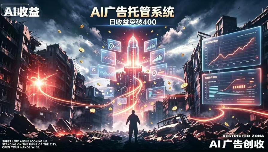 AI智能广告，全自动化运行，单日可达400+，小白新手0基础上手【揭秘】-超级会员网