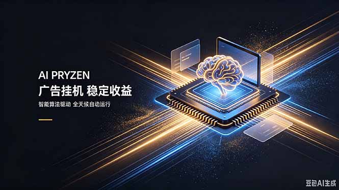 AI Pryzen 广告挂机｜24小时自动跑，日入300-500，新手零门槛-超级会员网
