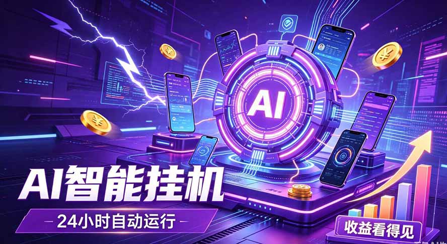 AI智能广告挂机，躺赚新模式 设备托管运行，解放双手持续变现-超级会员网