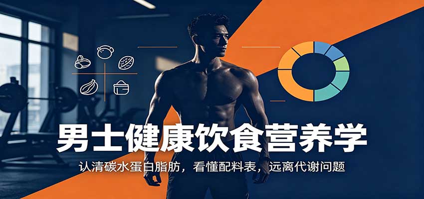 男士健康饮食营养学：认清碳水蛋白脂肪，看懂配料表，远离代谢问题-超级会员网