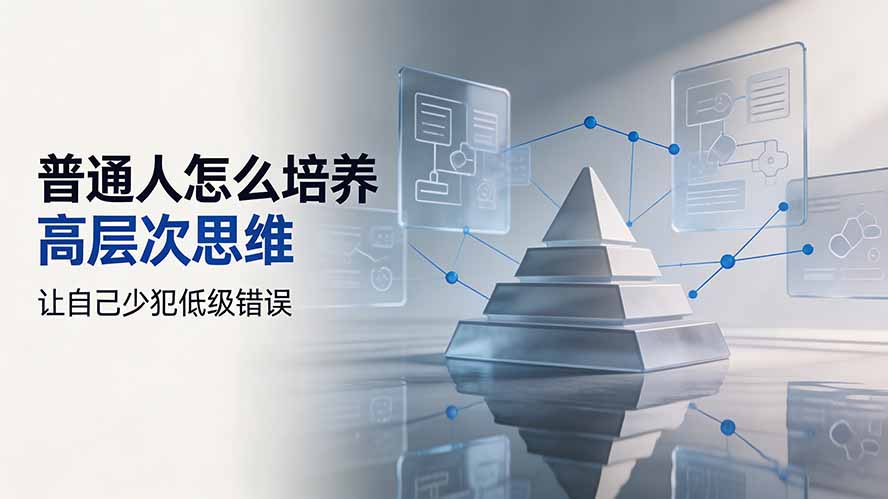 付费文章：普通人怎么培养高层次思维，让自己少犯低级错误-超级会员网