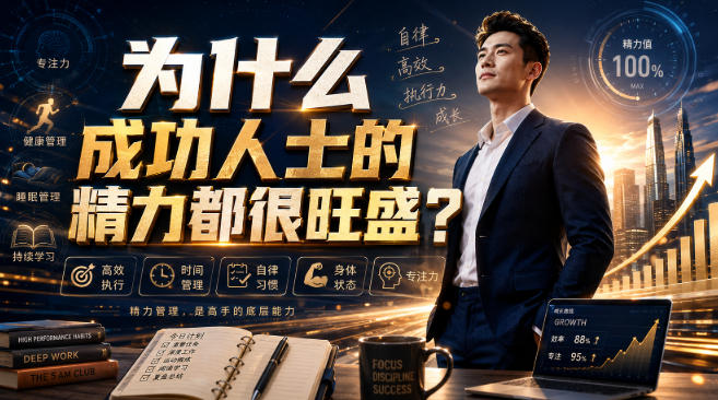 付费文章：为什么成功人士的精力都很旺盛？-超级会员网
