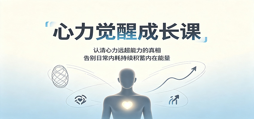 心力觉醒成长课：认清心力远超能力的真相，告别日常内耗持续积蓄内在能量-超级会员网