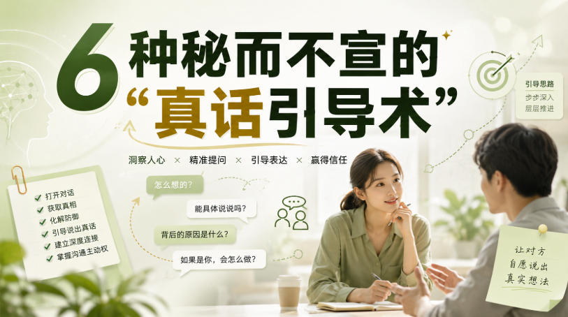 付费文章：6种秘而不宣的“真话引导术”-超级会员网