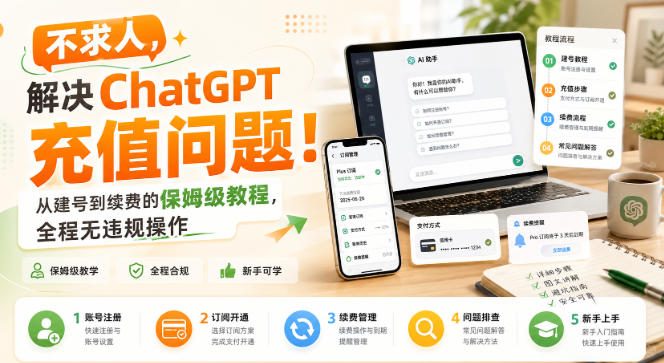 不求人，解决ChatGPT充值问题！从建号到续费的保姆级教程，全程无违规操作-超级会员网