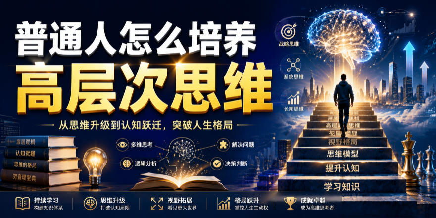 公众号付费文章：普通人怎么培养高层次思维-超级会员网